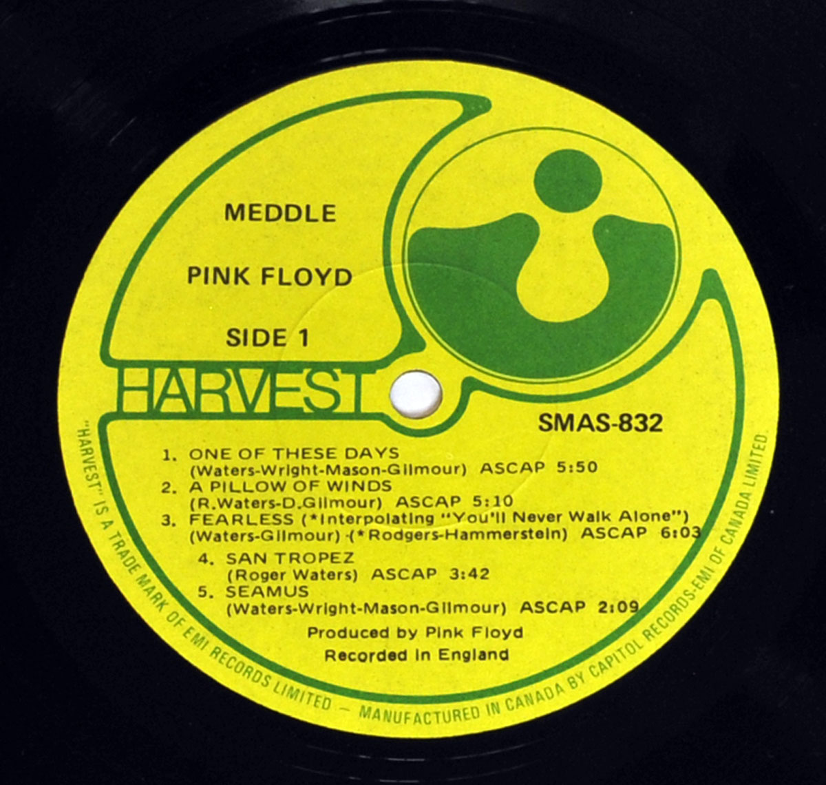 High Resolution Photo #5 PINK FLOYD Meddle Canada 